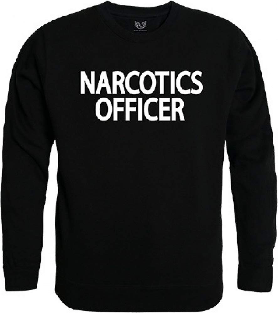 Graphic Crewneck, Narcotics, Black, XL
