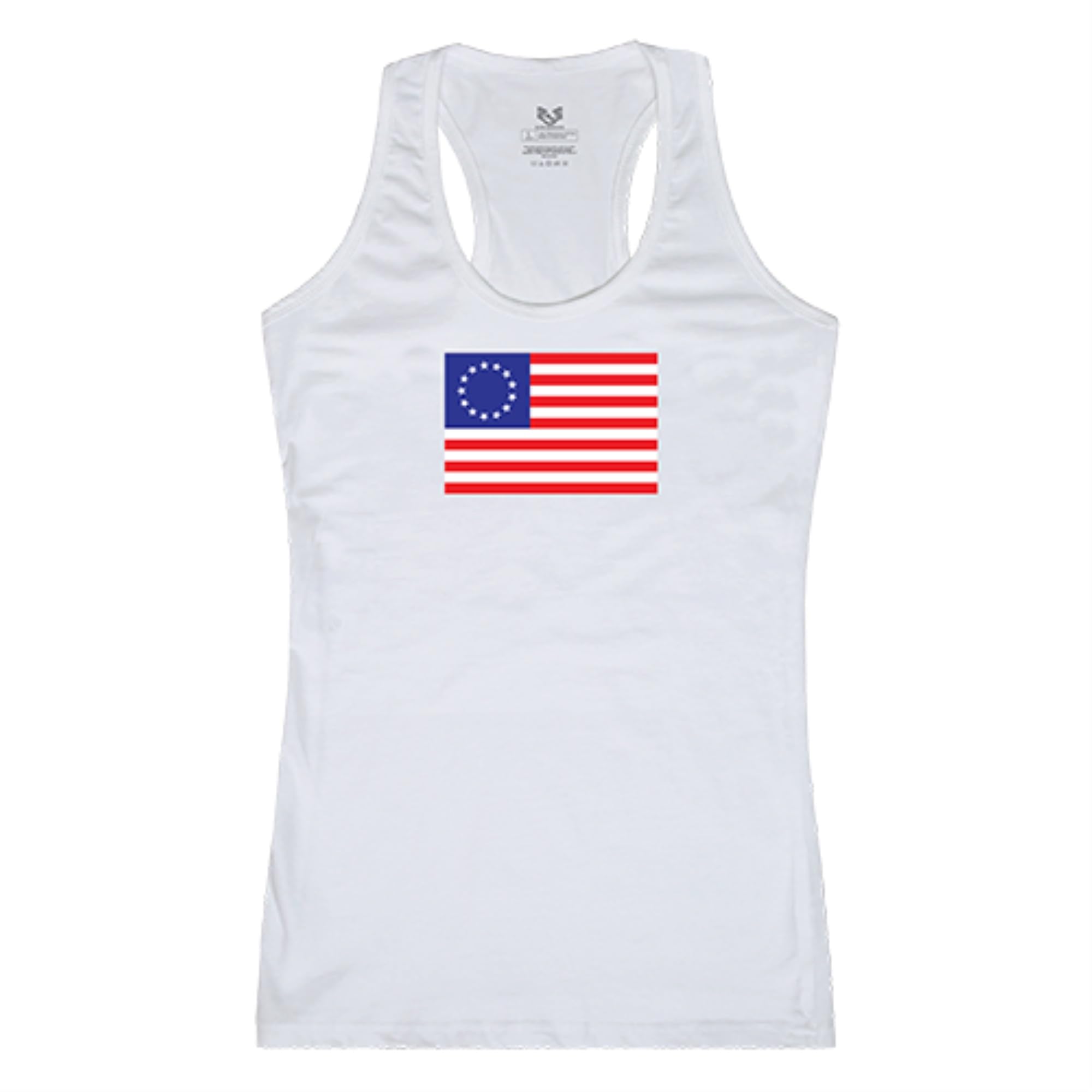 Graphic Tank, Betsy Ross 2, White, S