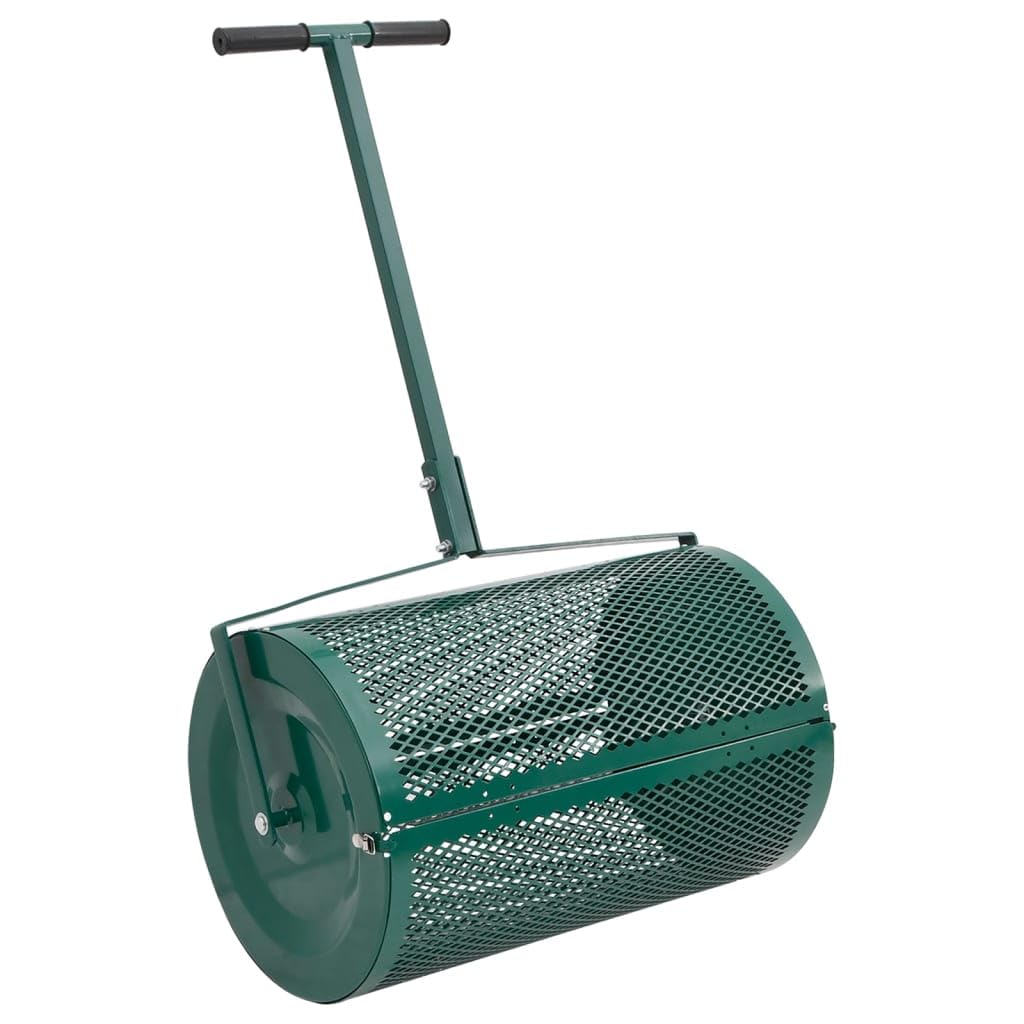 vidaXL Compost Spreader Green 15.7x23.6" Steel"