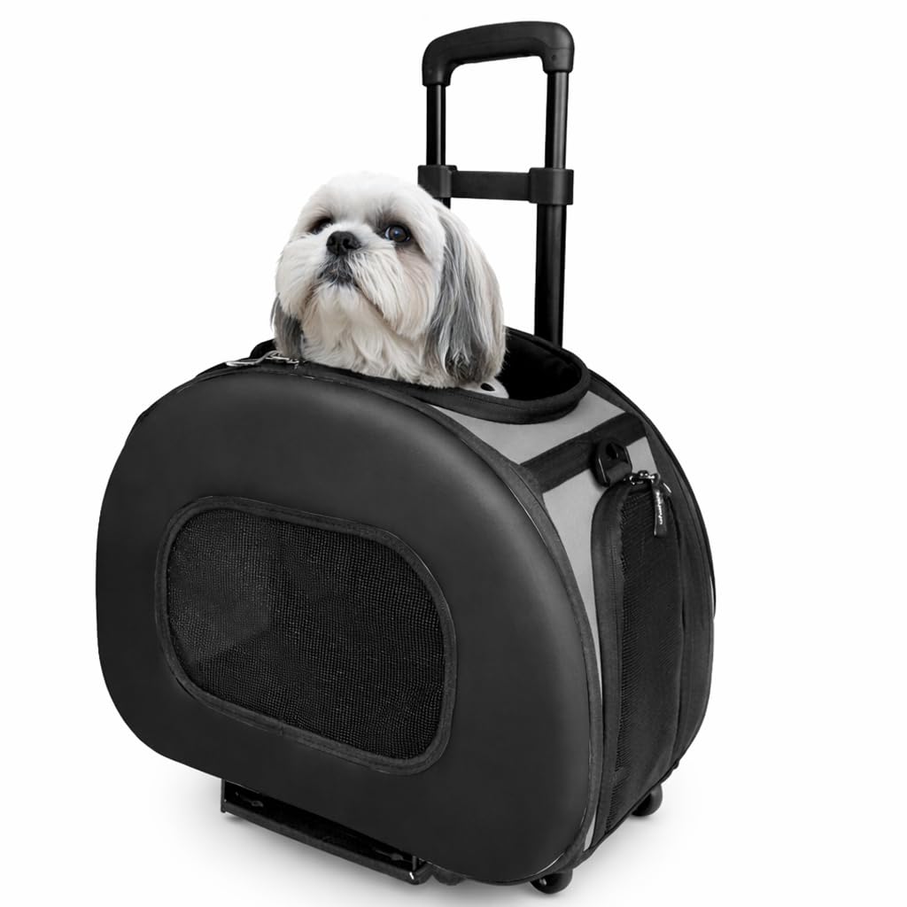 Tough-Shell Wheeled Collapsible Final Destination Pet Carrier