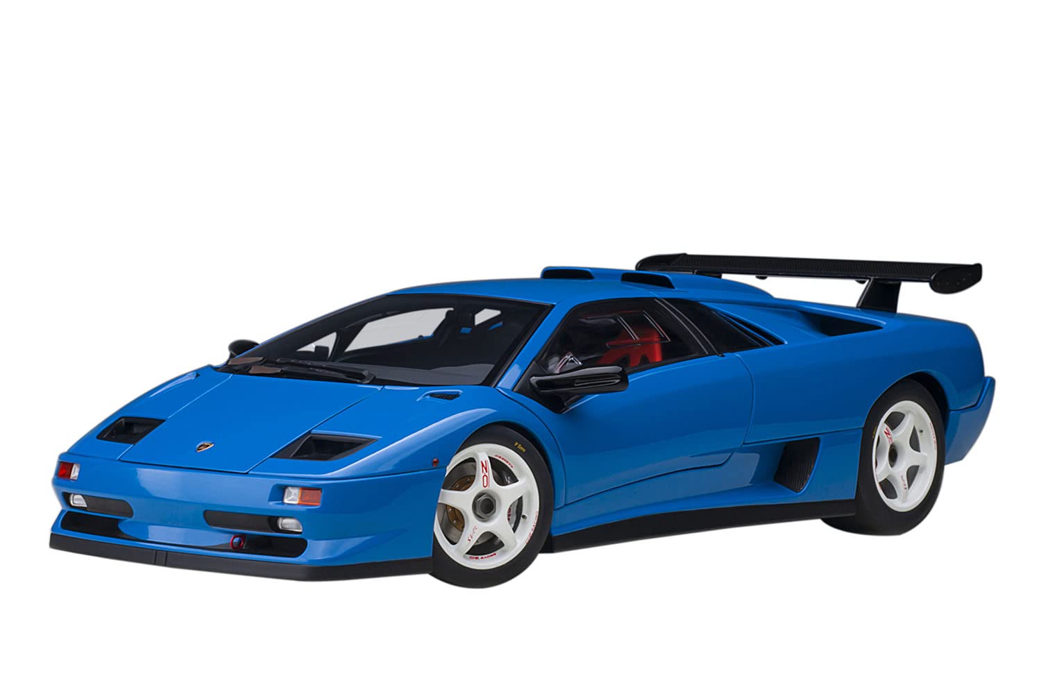 Lamborghini Diablo SV-R Blu Le Mans Blue 1/18 Model Car by Autoart