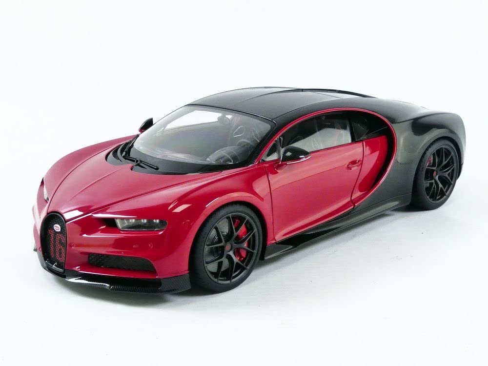 Autoart 118 Bugatti Chiron Sport 2019 Italian Redcarbon Model Car