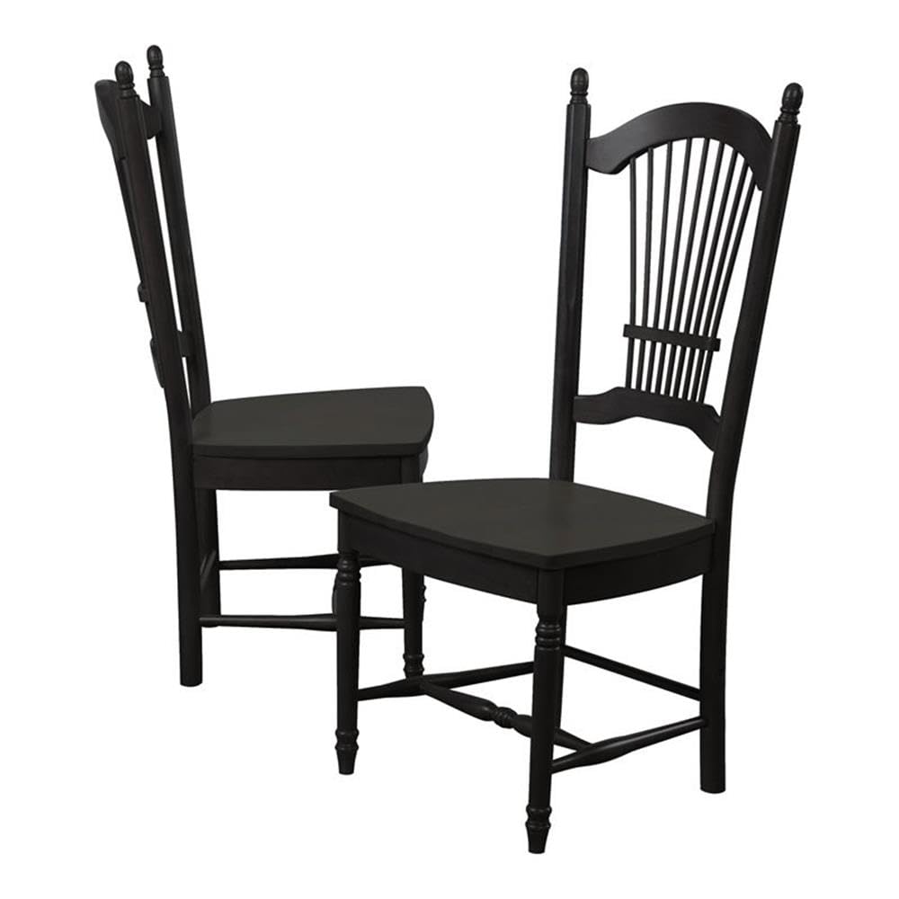 Sunset Trading Black Cherry Selections Allenridge Dining Chair | Antique Black | Set of 2