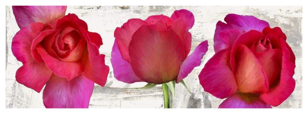Spring Roses-Paper Art-56x20”