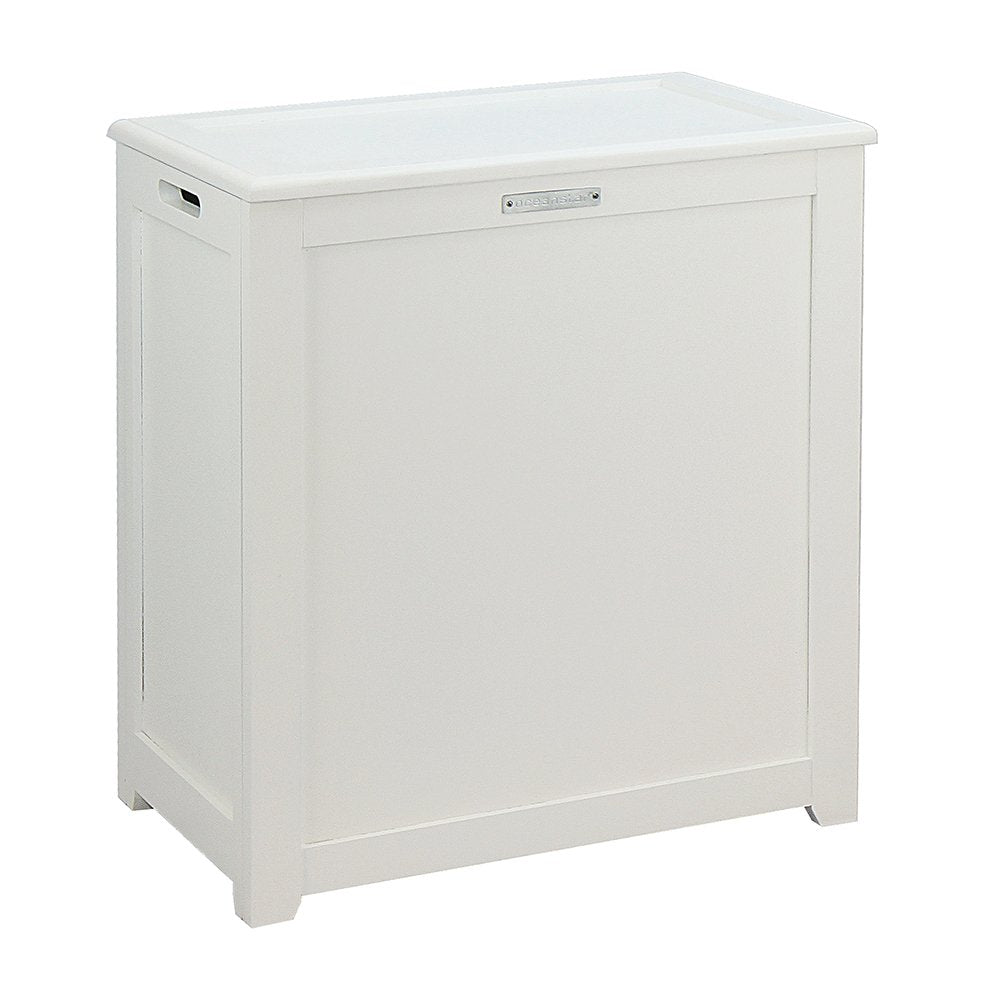 Oceanstar Storage Laundry Hamper, White
