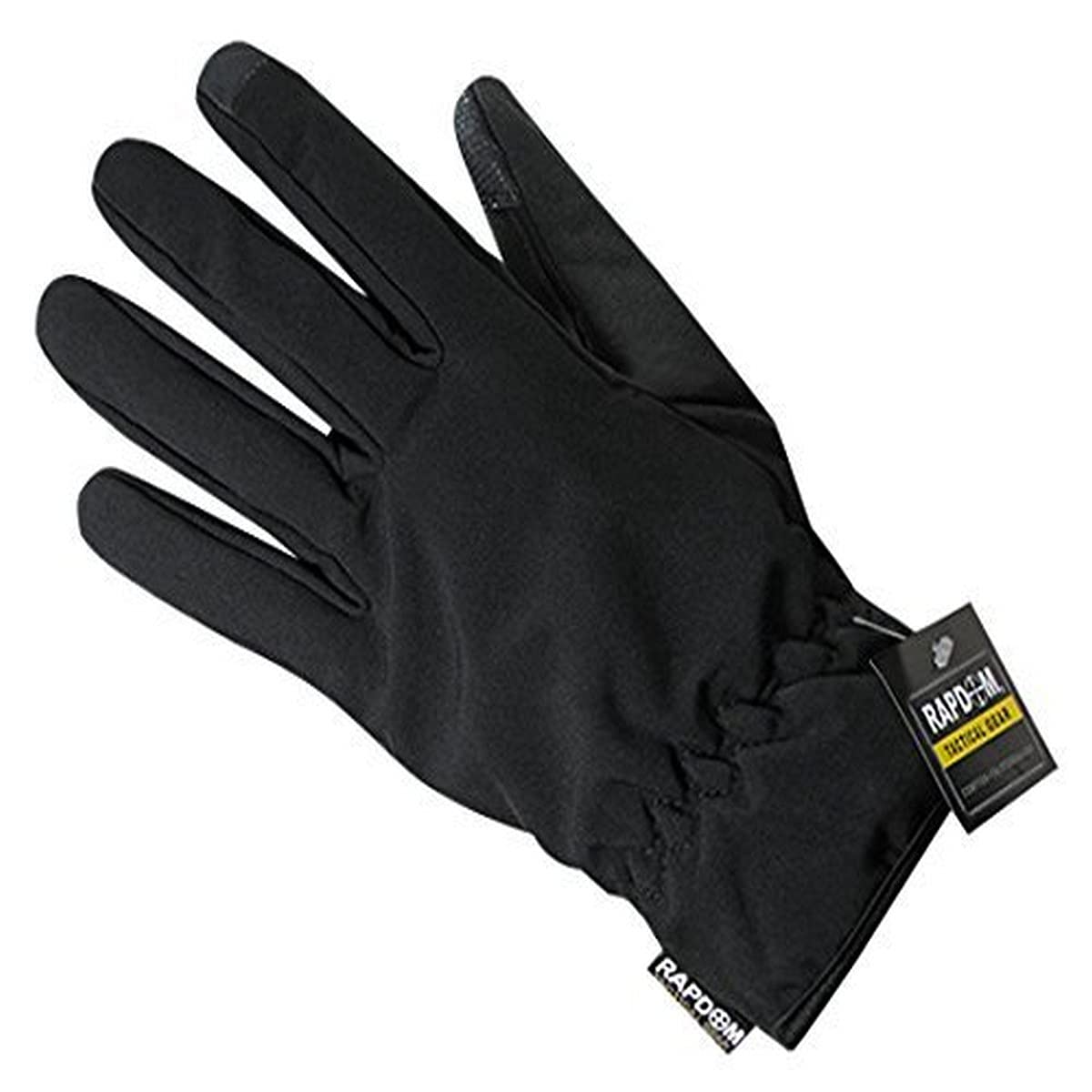 Soft Shell Winter Gloves, Black, M