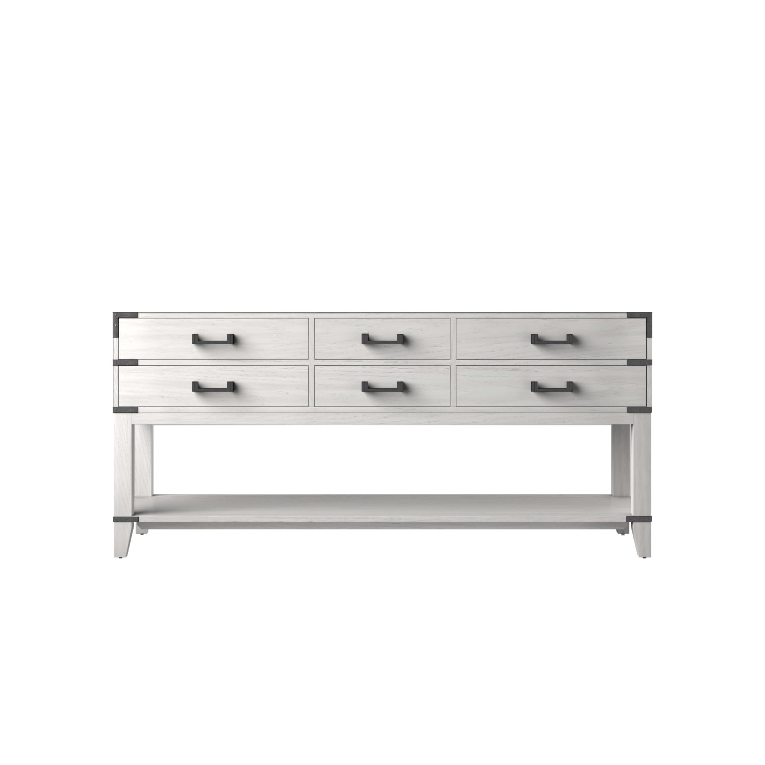 Norwalk 72 in W x 22 in D White Oak Double Bath Vanity