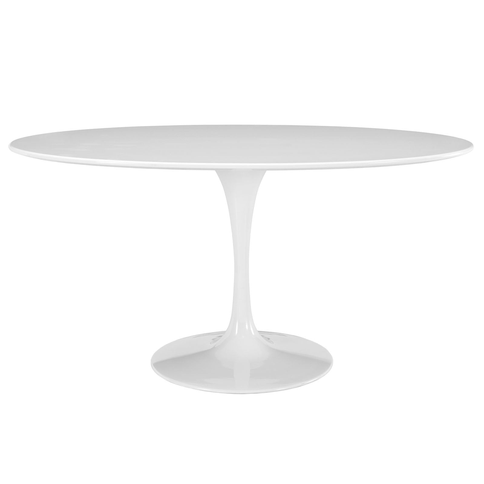 Yardlio Lippa 60 Oval Dining Table | Modern Design | White Finish