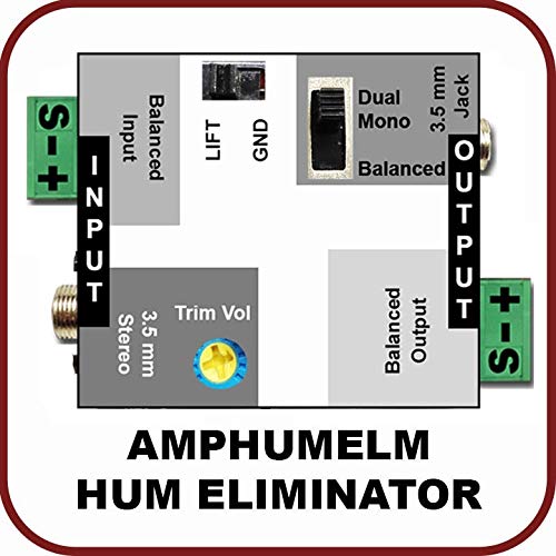 Hum eliminator for OWI amplified speakers