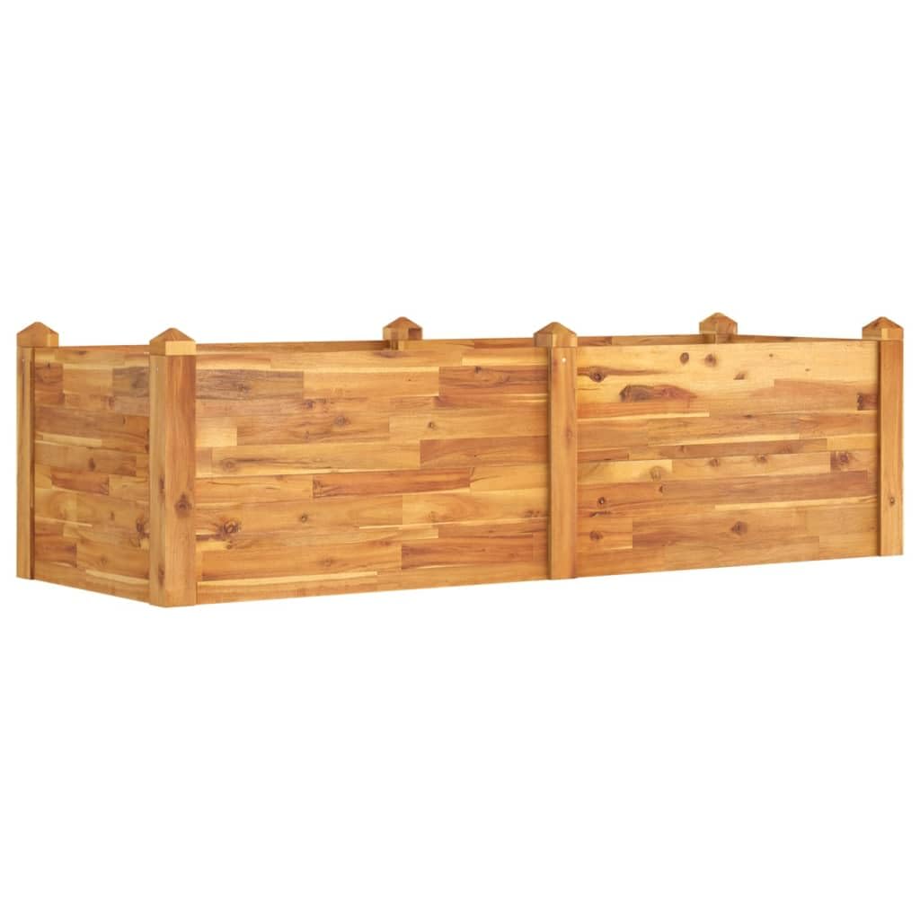 vidaXL Garden Raised Bed 63x23.6”x17.3” Solid Wood Acacia