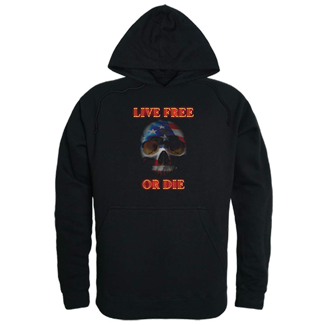 Graphic Pullover,Live Free Skull, Black, S