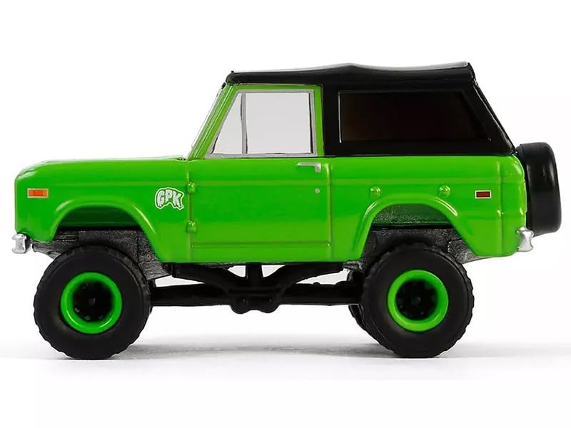 1969 Ford Bronco Garbage Pail Kids: Super Snotty Green with Black Top ?San Diego Comic-Con 2024 Exclusive? 1/64 Diecast Model Car by Greenlight