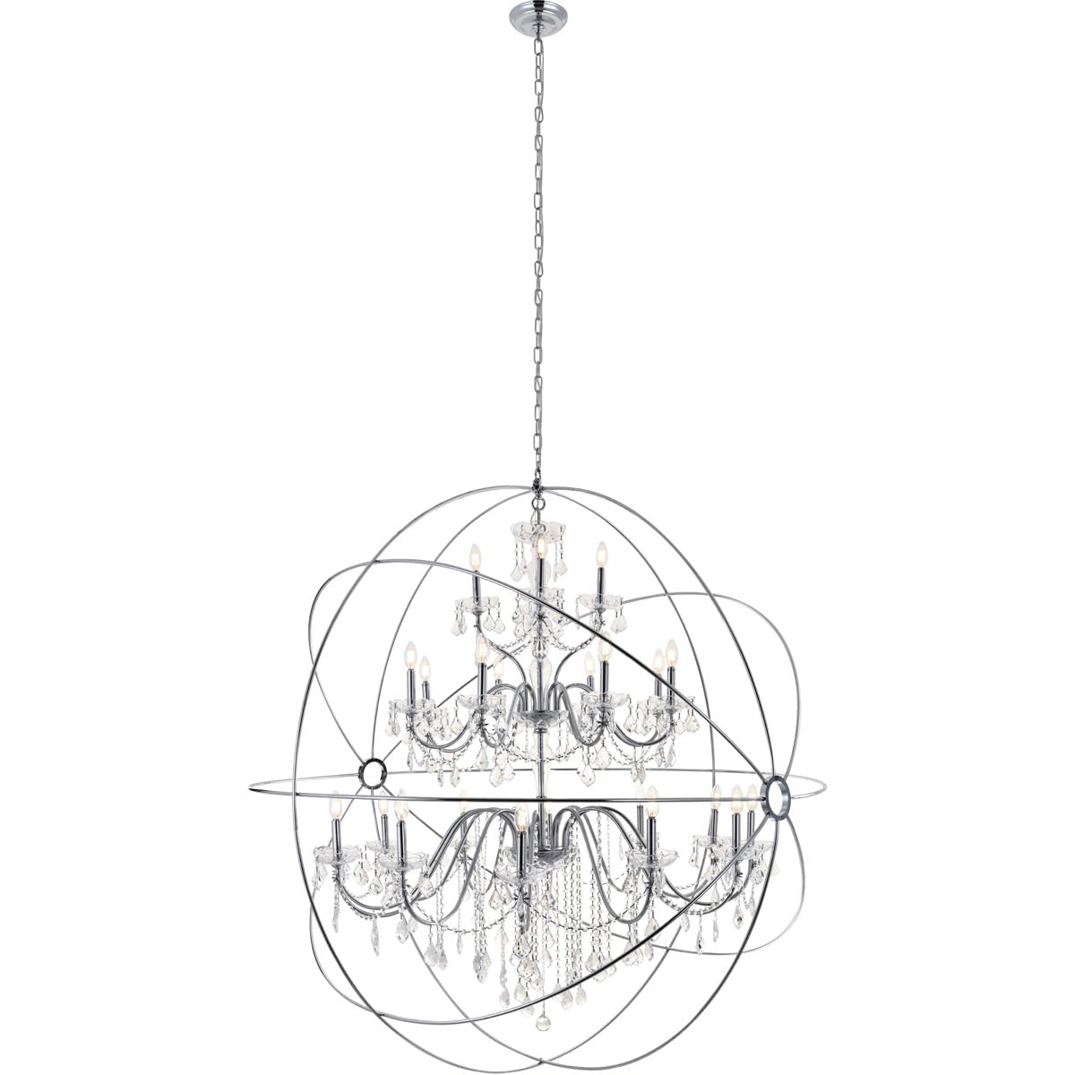 Cordelia 24 Light Chrome Crystal Pendant