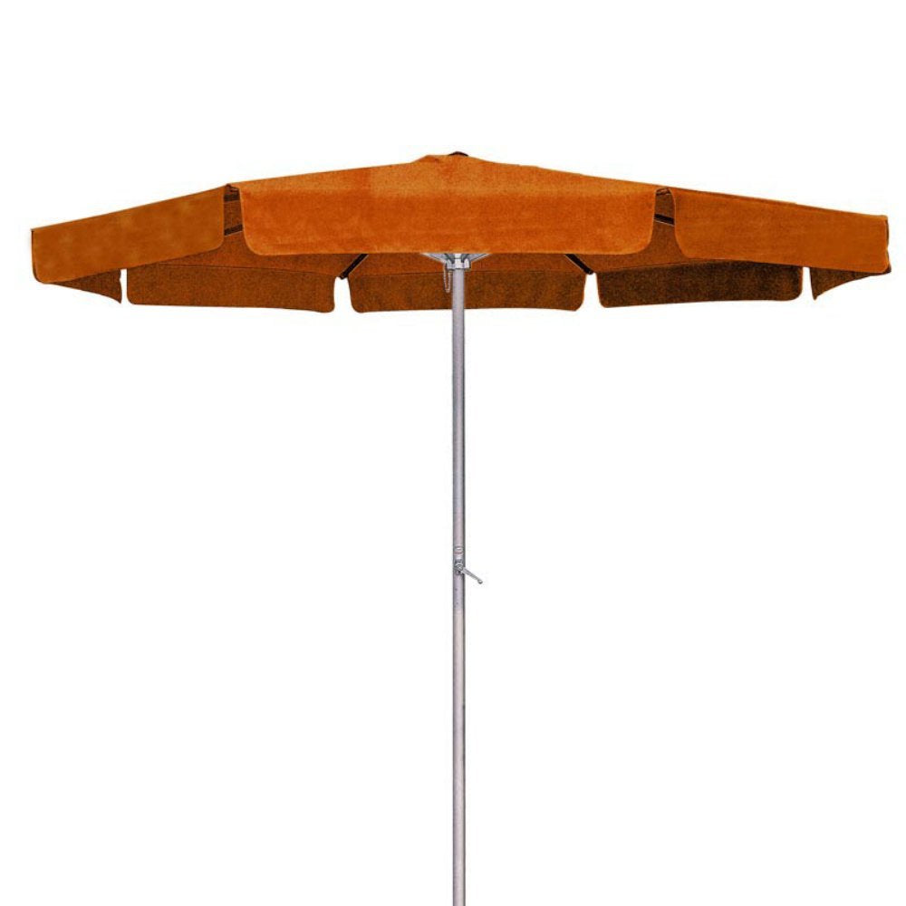 St. Kitts Steel Rib 8-foot Patio Umbrella - Dark Grey/Forest Green