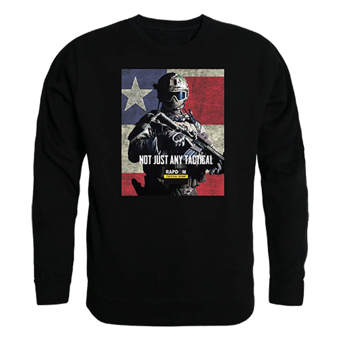Graphic Crewneck, Not Just Any, Black, M
