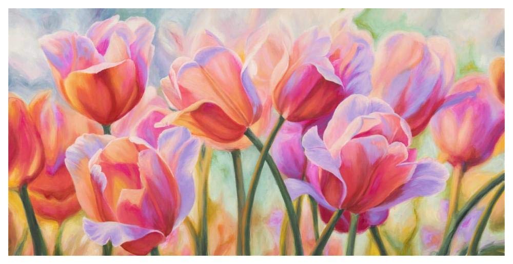 Tulips in Wonderland-Paper Art-62x32”