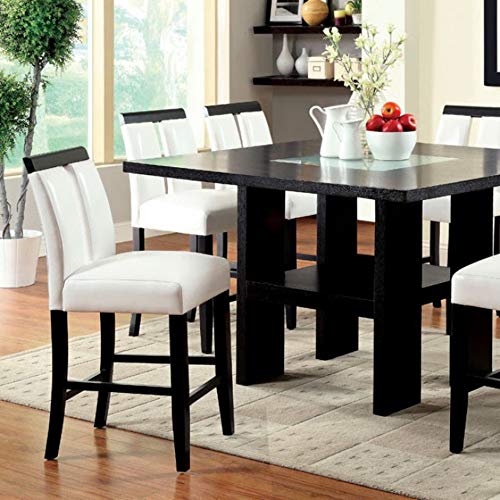 Benjara Benzara Contemporary Style Counter Height Table, Black