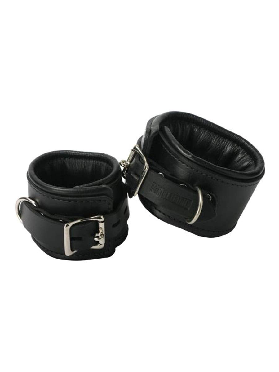 Strict Leather Padded Premium Locking Ankle Restraints