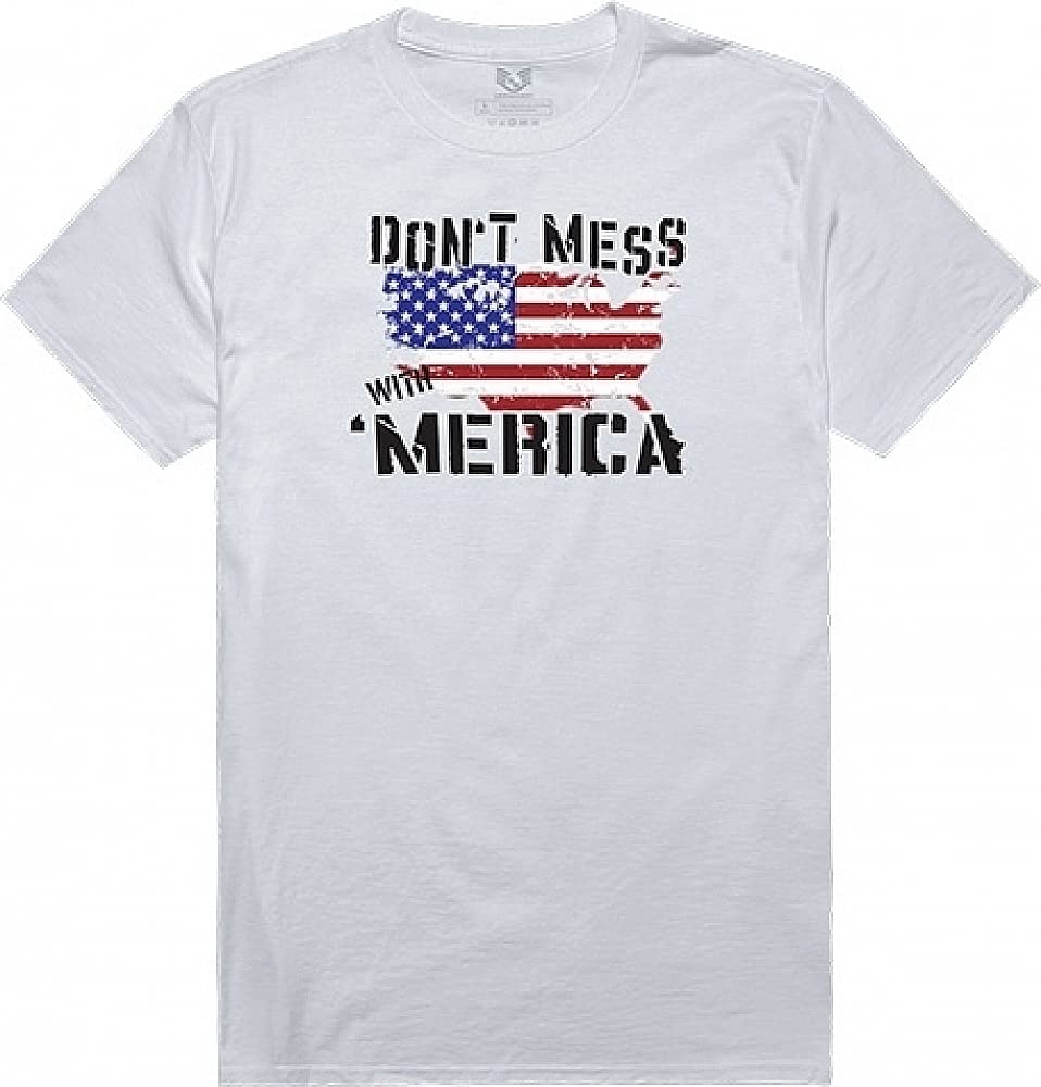 RelaxedGraphicT,Dt Mess with Am, White, 2X