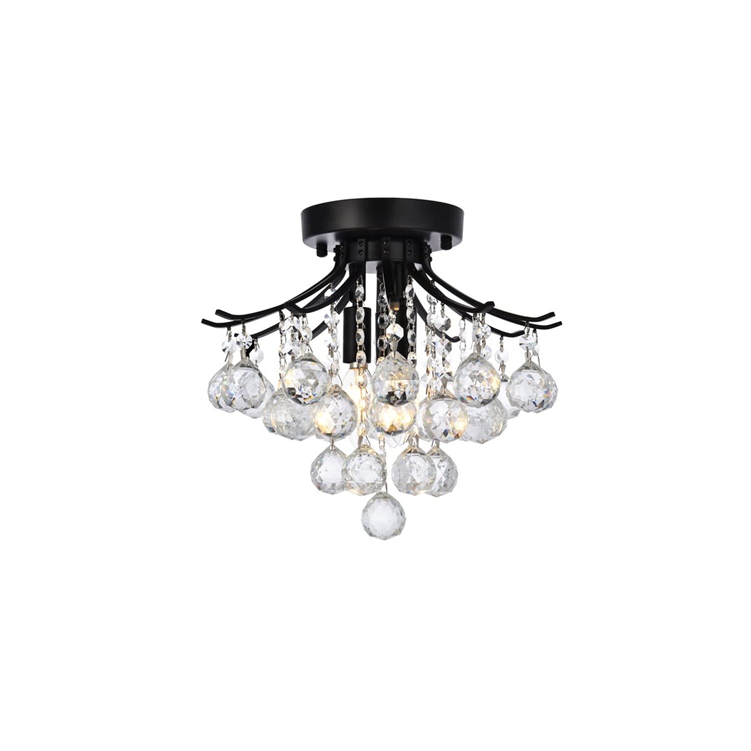 Toureg 16 inch black flush mount