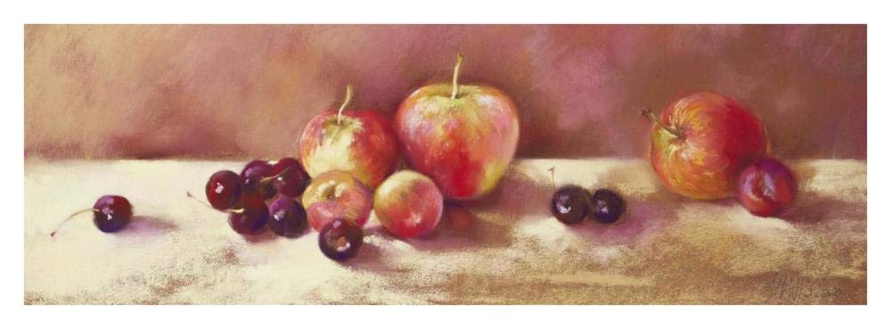 Cherries and Apples-Paper Art-38x14”