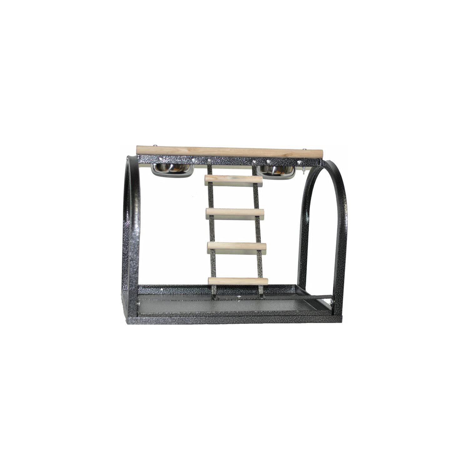 21x14x18 Table Stand with Ladders and Cups J11 Black