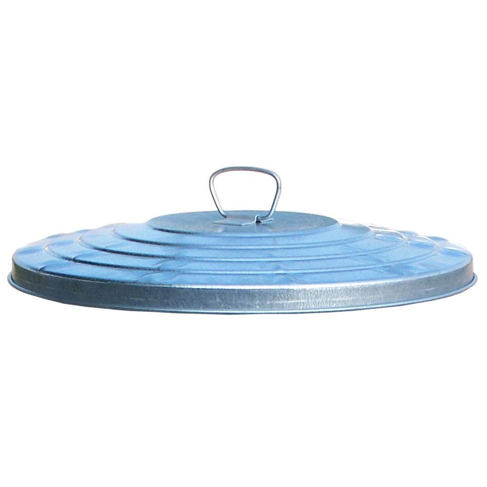 Witt Industries WHD32L Galvanized Steel Light Duty Waste Lid, Round, 21.5 Inch
