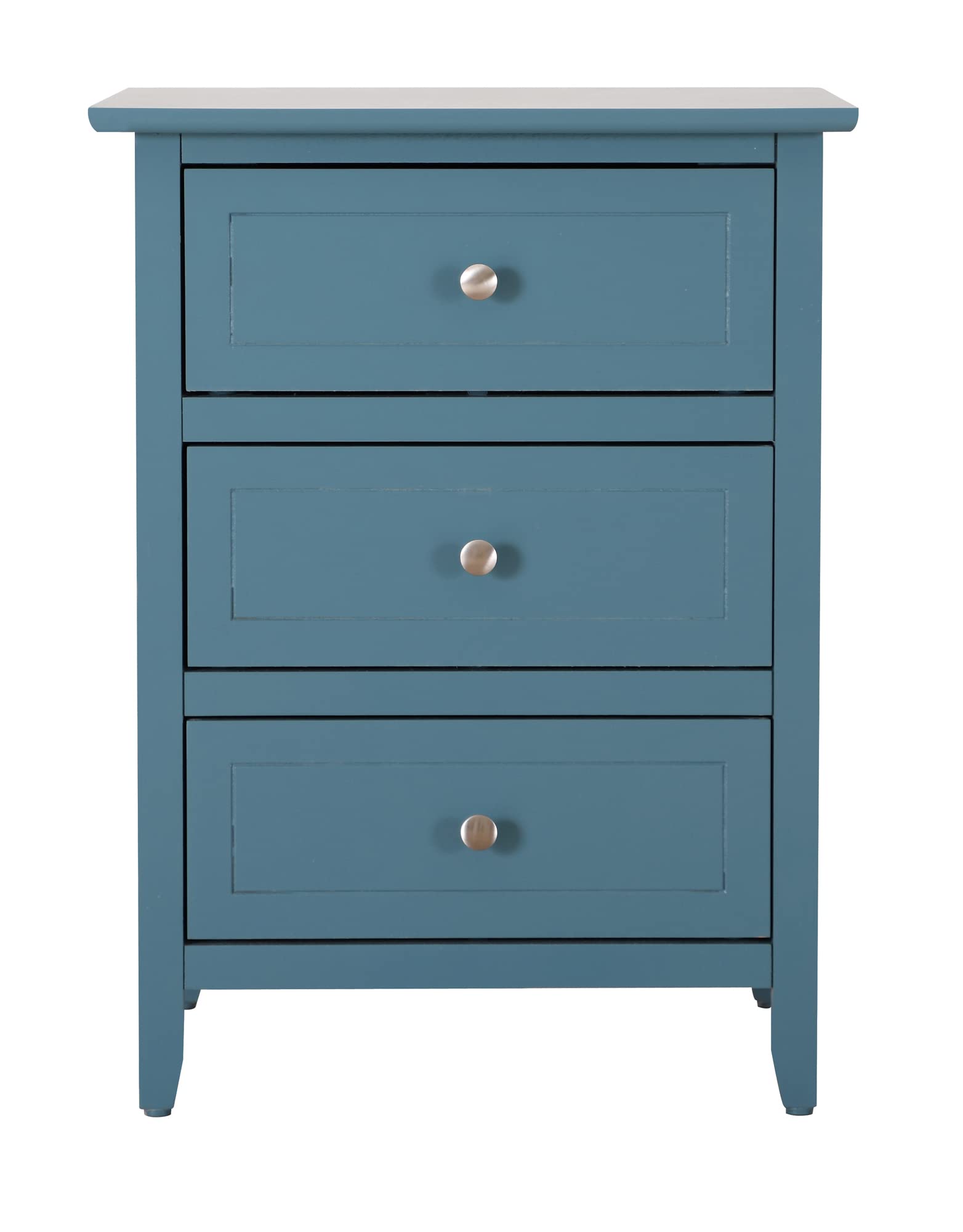 Daniel 3-Drawer Teal Nightstand (25 in. H x 15 in. W x 19 in. D)