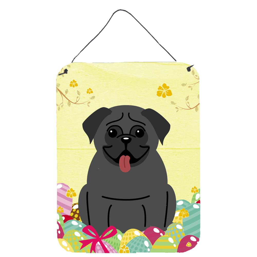Easter Eggs Design with Dog Wall or Door Hanging Prints