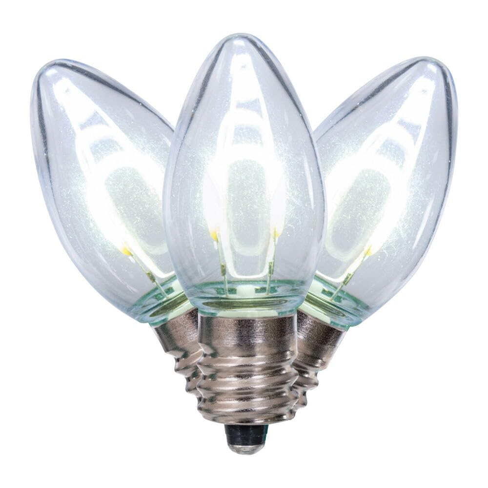 C7 Transp Filament PureWt Bulb .6W 25/Bg