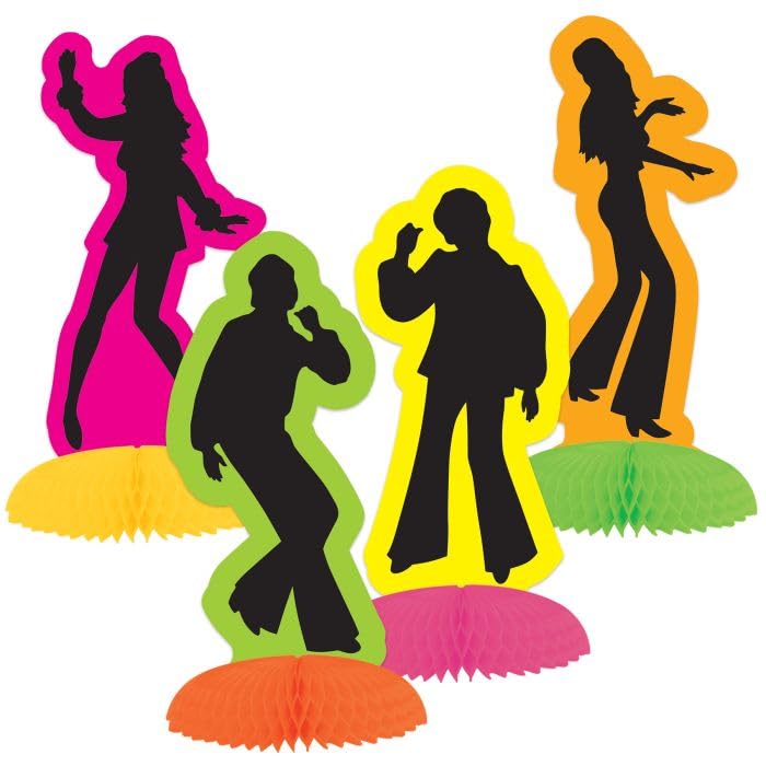 Retro 70s Silhouette Mini Centerpieces