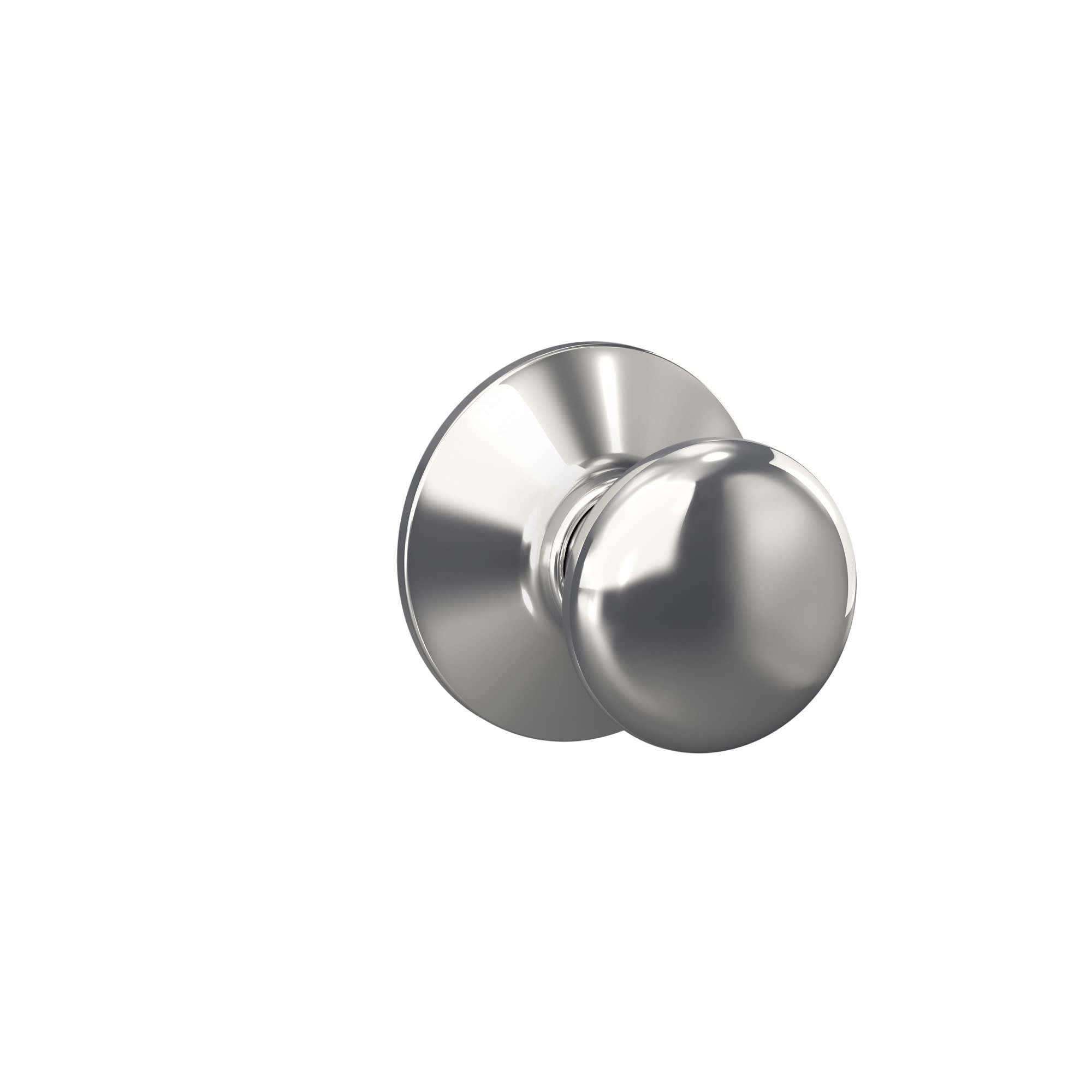 Schlage F10 Ply 625 Plymouth Door Knob, Hall & Closet Passage Lock, Bright Chrome
