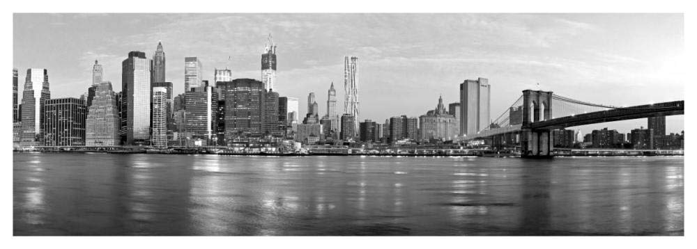 Manhattan and Brooklyn Bridge, NYC-Paper Art-56x20”