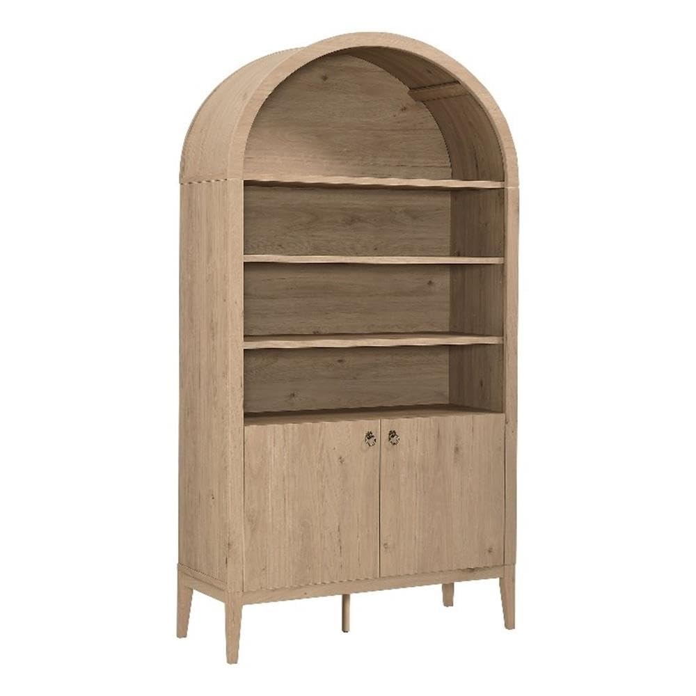 Nolan 74 Tall Wide Arched Storage Display Cabinet Bookshelf by Modway