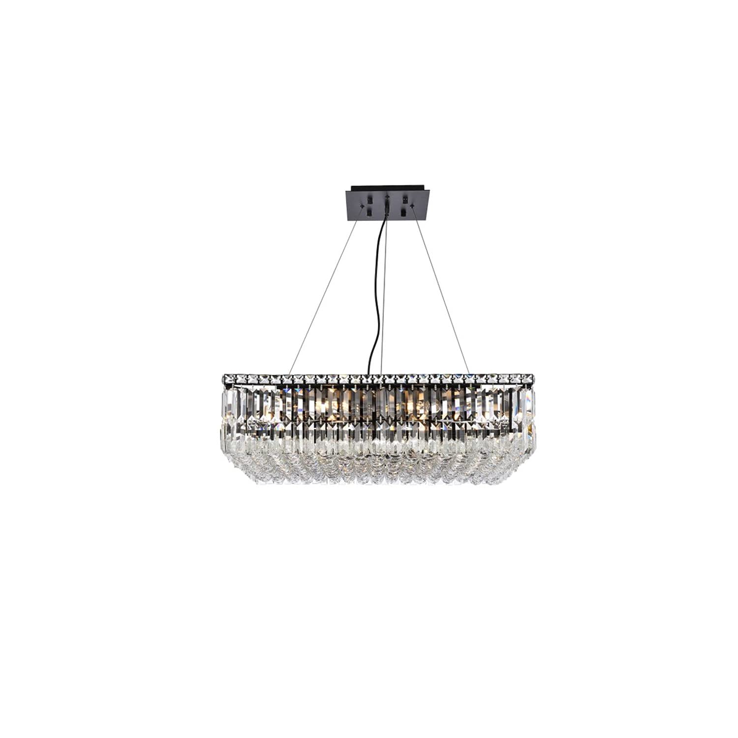Maxime 28 inch black chandelier