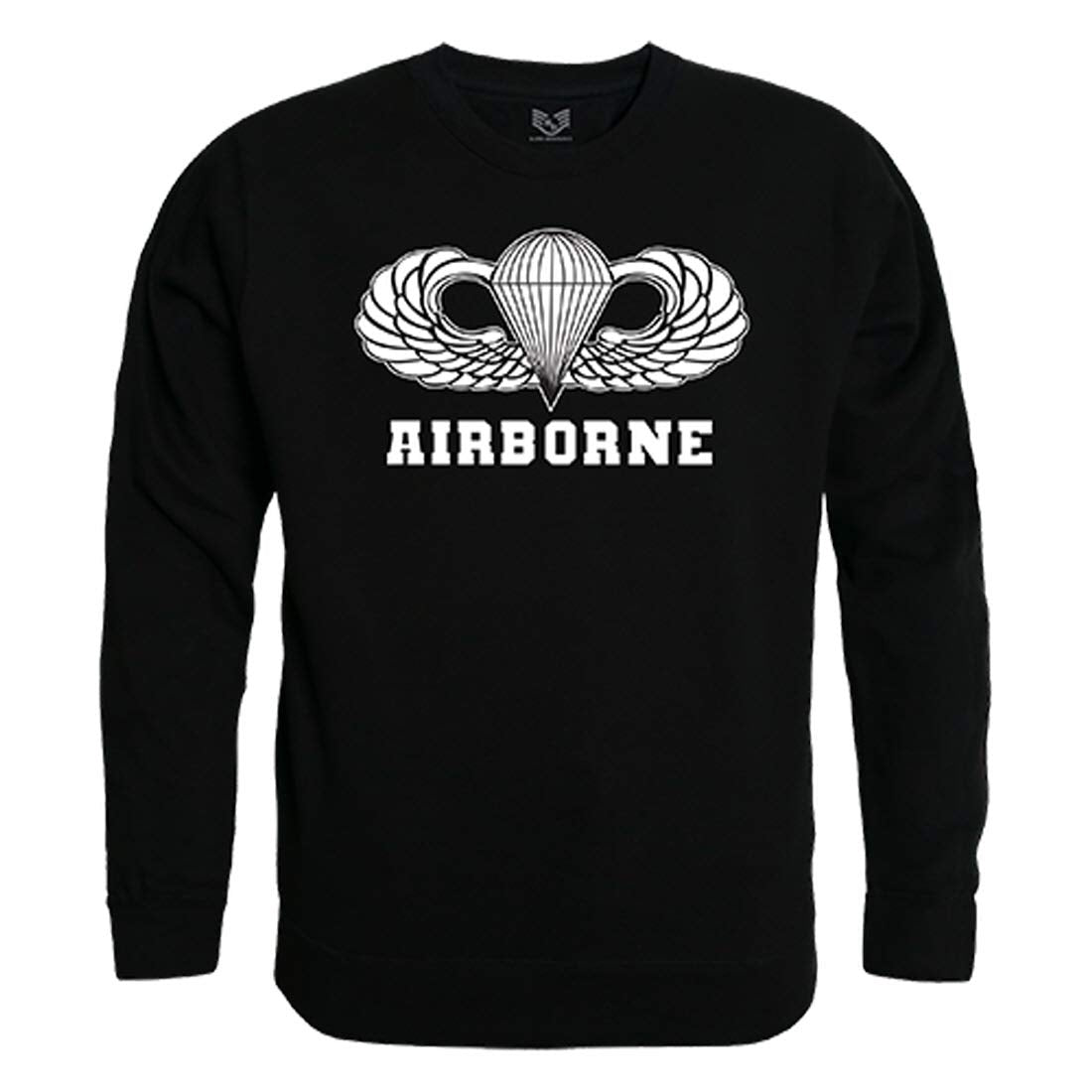 Graphic Crewneck, Airborne, Black, L