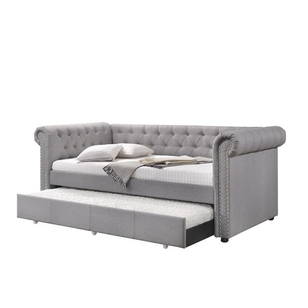 Daybed & Trundle (Twin Size) Smoke Gray Fabric