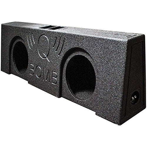 Qpower QBOMB Dual 10 Vented Empty Box Behind Seat Mount