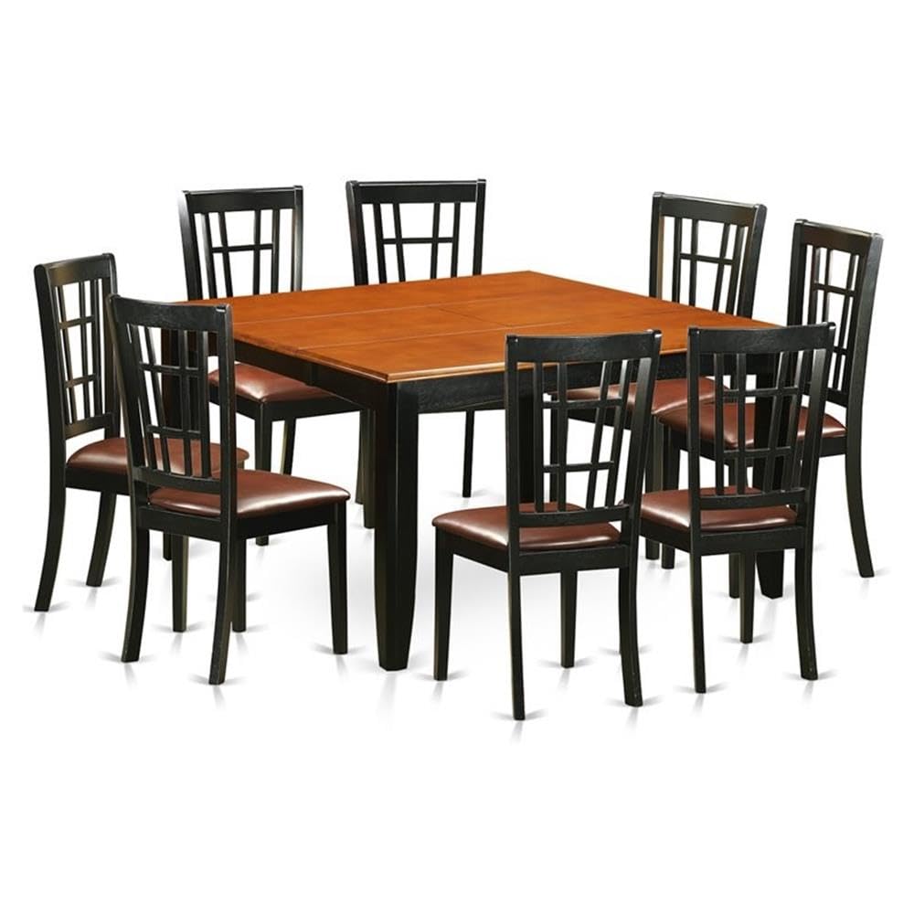 9  PC  Dining  room  set-Dining  Table  and  8  Wooden  Dining  Chairs
