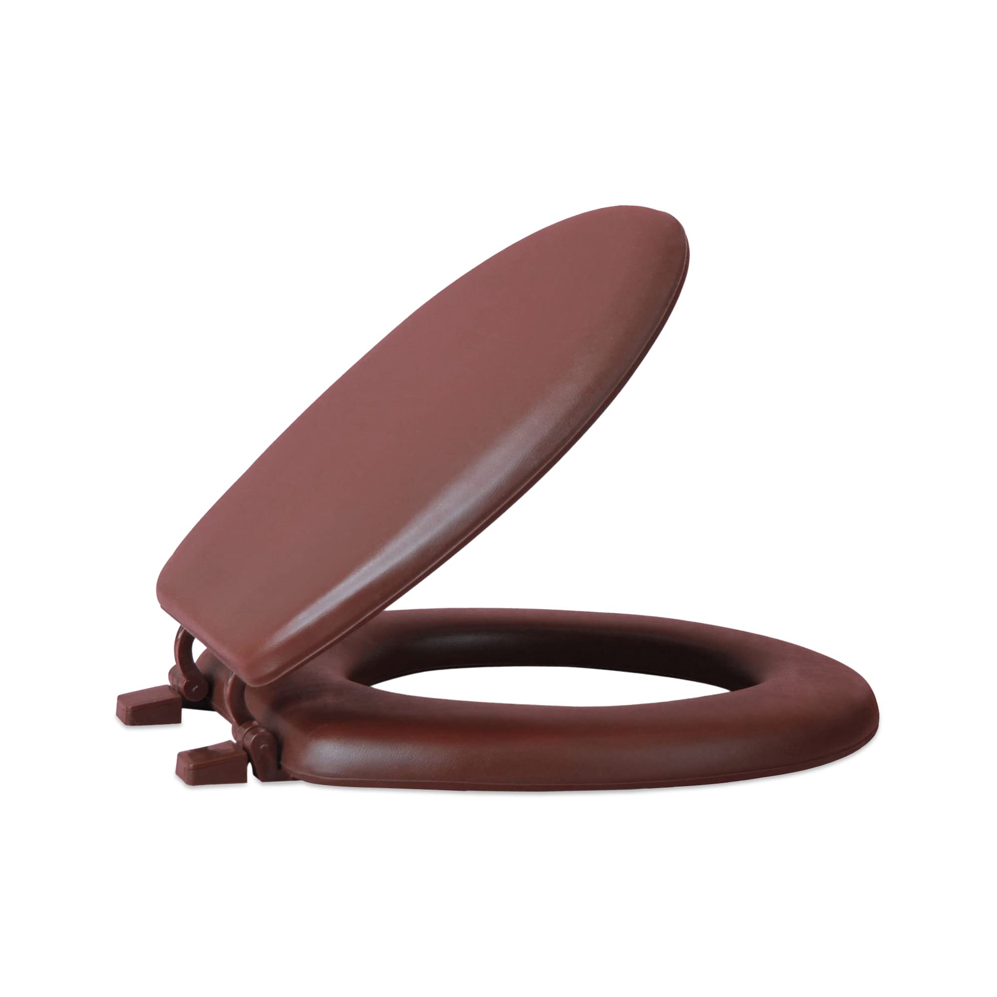 Fantasia 17 Inch Chocolate Soft Standard Vinyl Toilet Seat