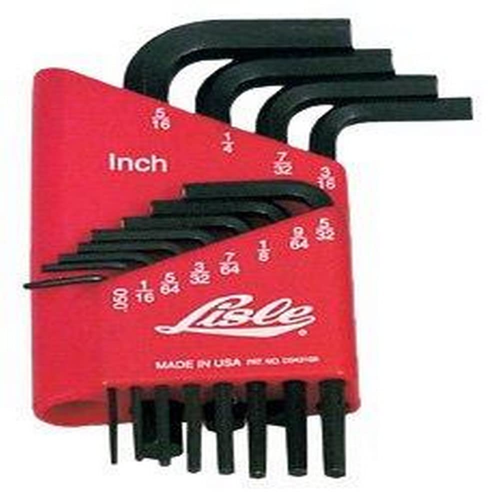 Lisle 42500 12 Piece Sae Long Arm Hex Key Set In Steel Case