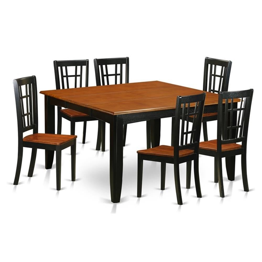 7  PC  Dining  room  set-Dining  Table  and  6  Wood  Dining  Chairs
