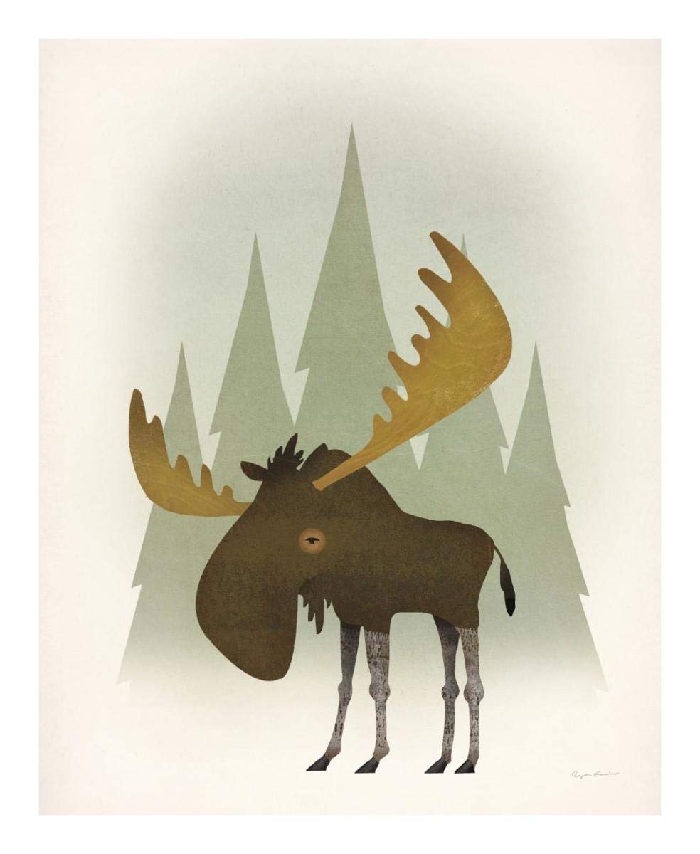 Forest Moose -Paper Art-18x22”
