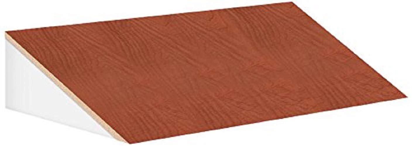 Sloping Hood - for 12 Inches Wide - 18 Inch Deep Designer Wood Locker - 3 Wide - Cherry