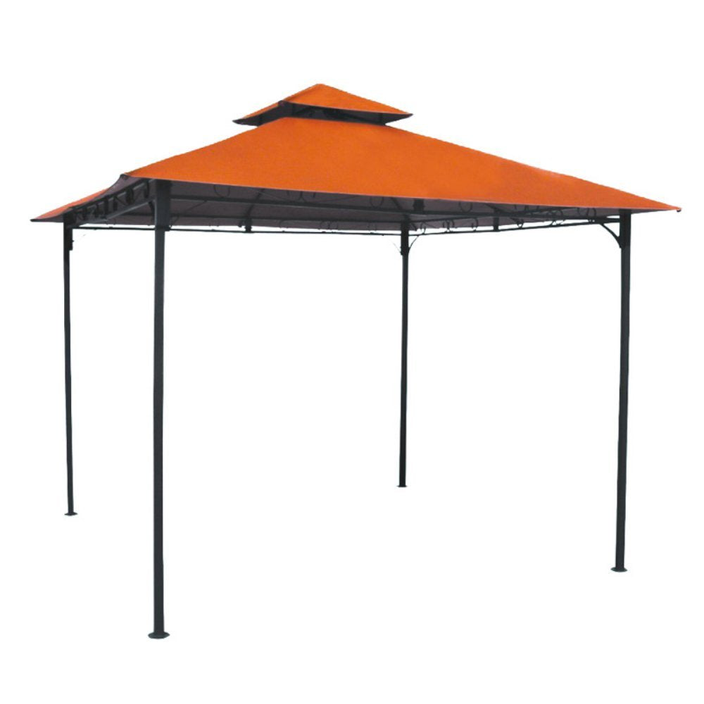 St. Kitts Vented Canopy Gazebo - Bronze/Terra Cotta