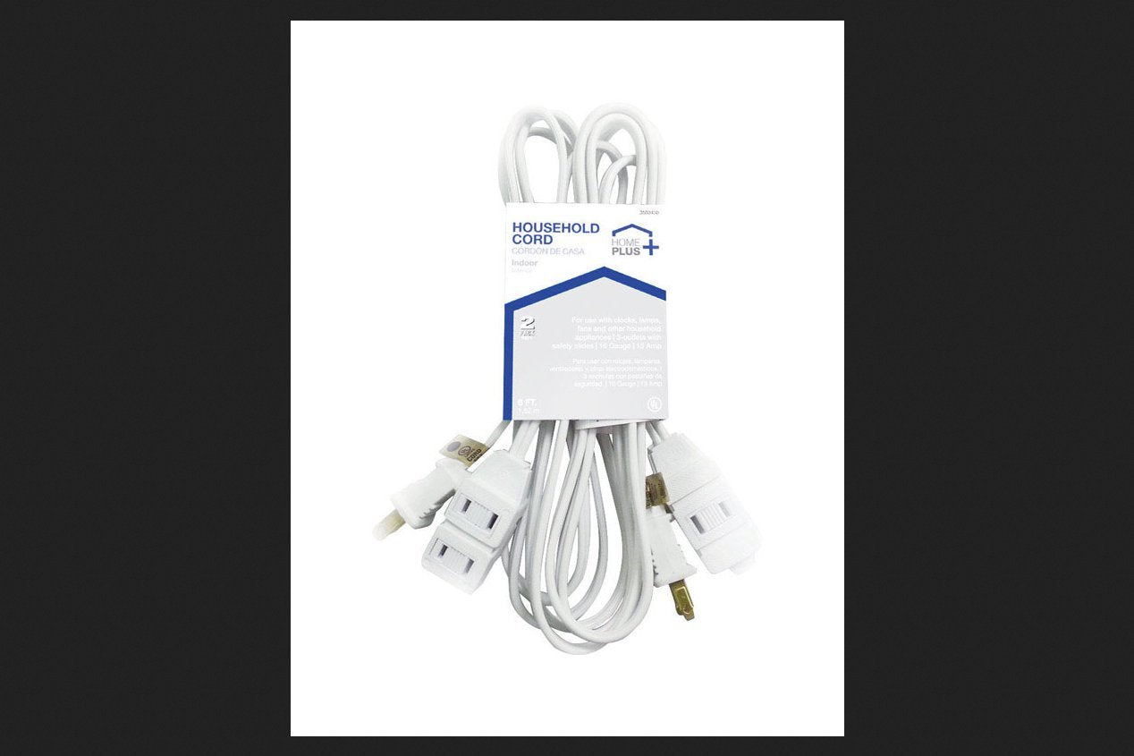 Home Plus Ext Cord Cube16/2 Wht 6'