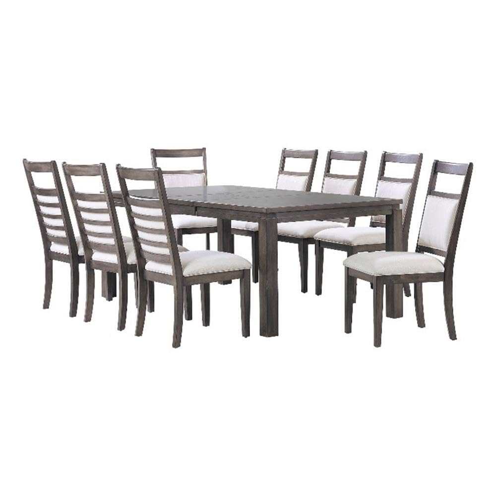 Sunset Trading Shades of Gray 9 Piece 82 Rectangular Extendable Dining ...