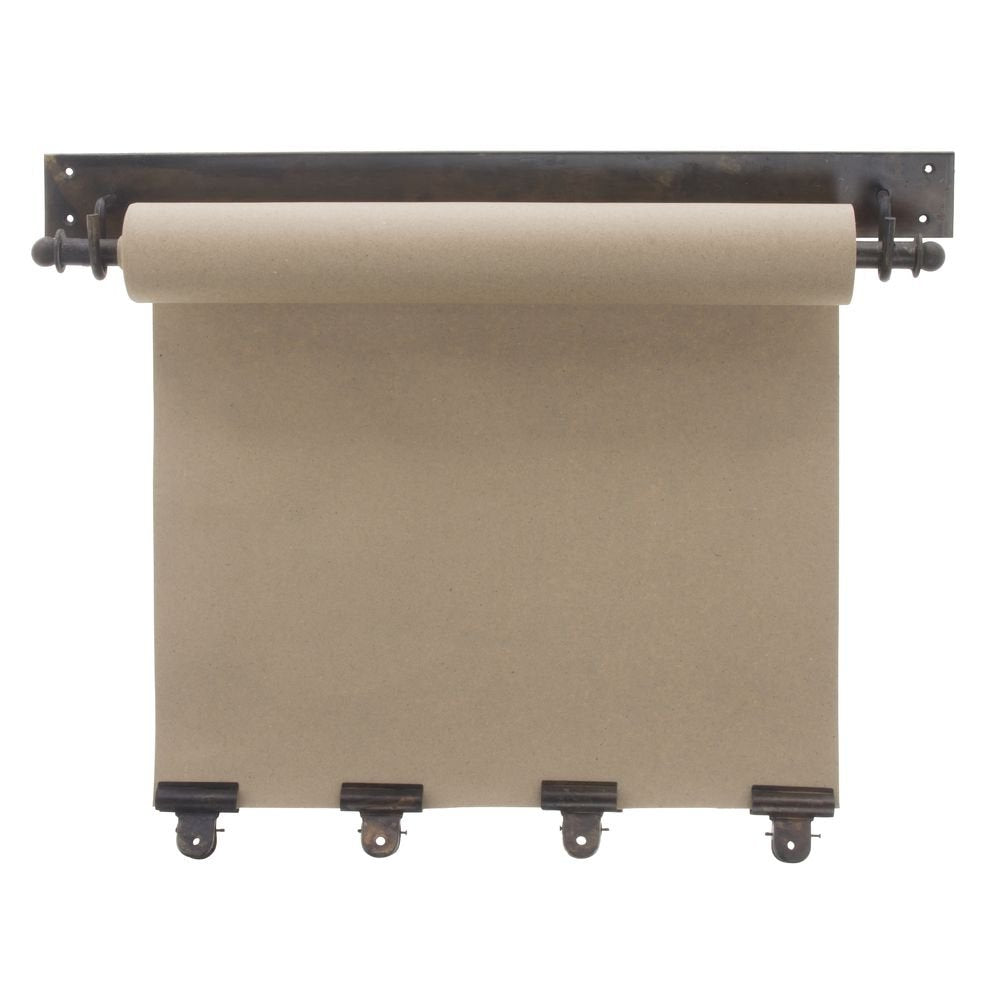 Hanging Note Roll With 4 Brass Finish Clips-22In