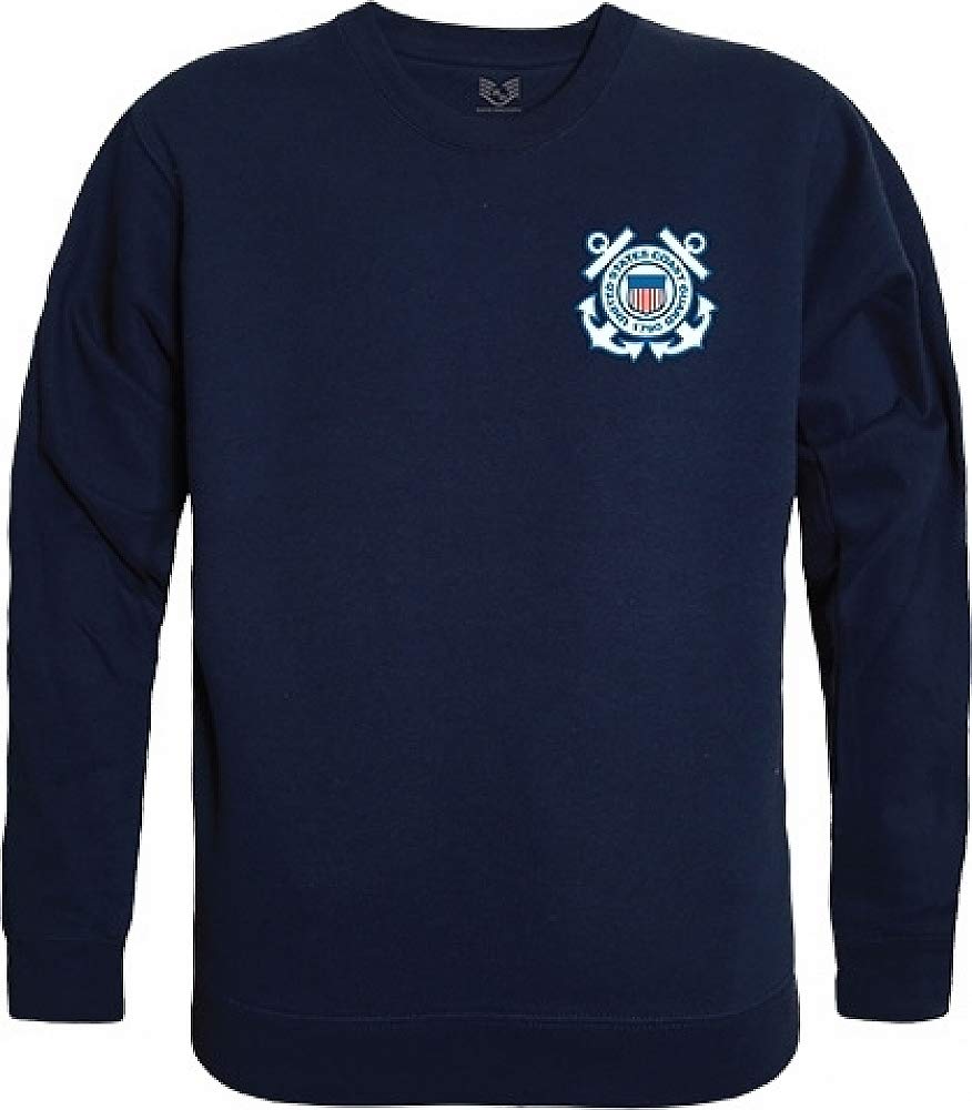 Graphic Crewneck, USCG Emblem, Navy, S