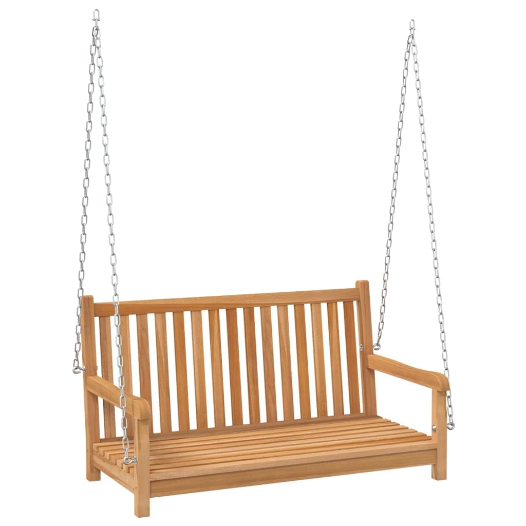 vidaXL Swing Bench Solid Teak Wood 44.9x23.6"x25.2"